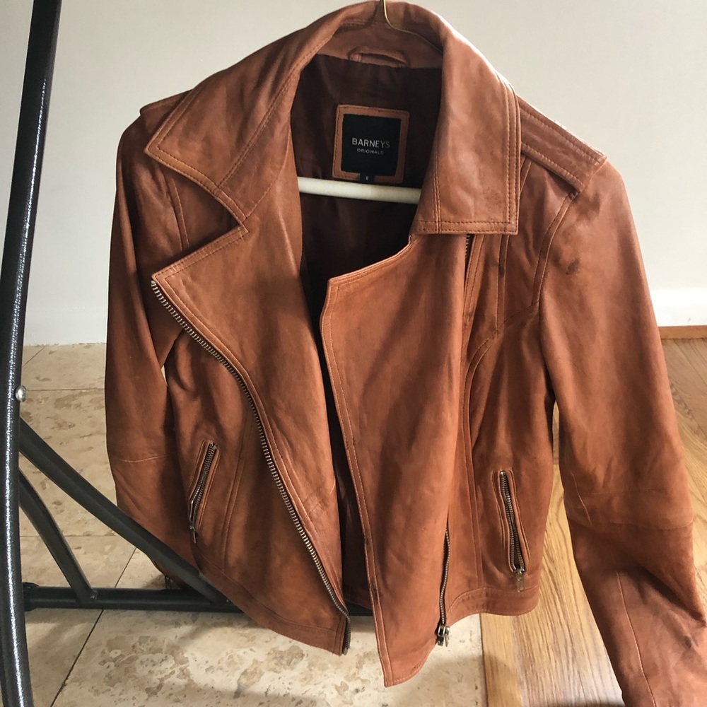 Barney New York leather Jacket - NEW NEVER WORN. Size small